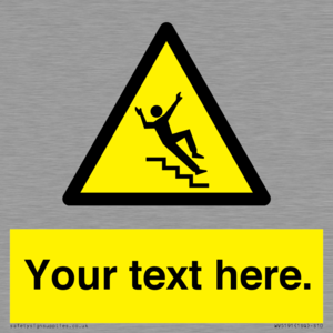 Custom Slippery Stairs Sign